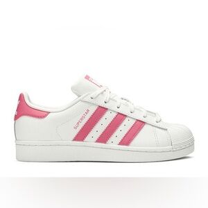 Brand NewAdidas Superstar J 'White Real Pink'